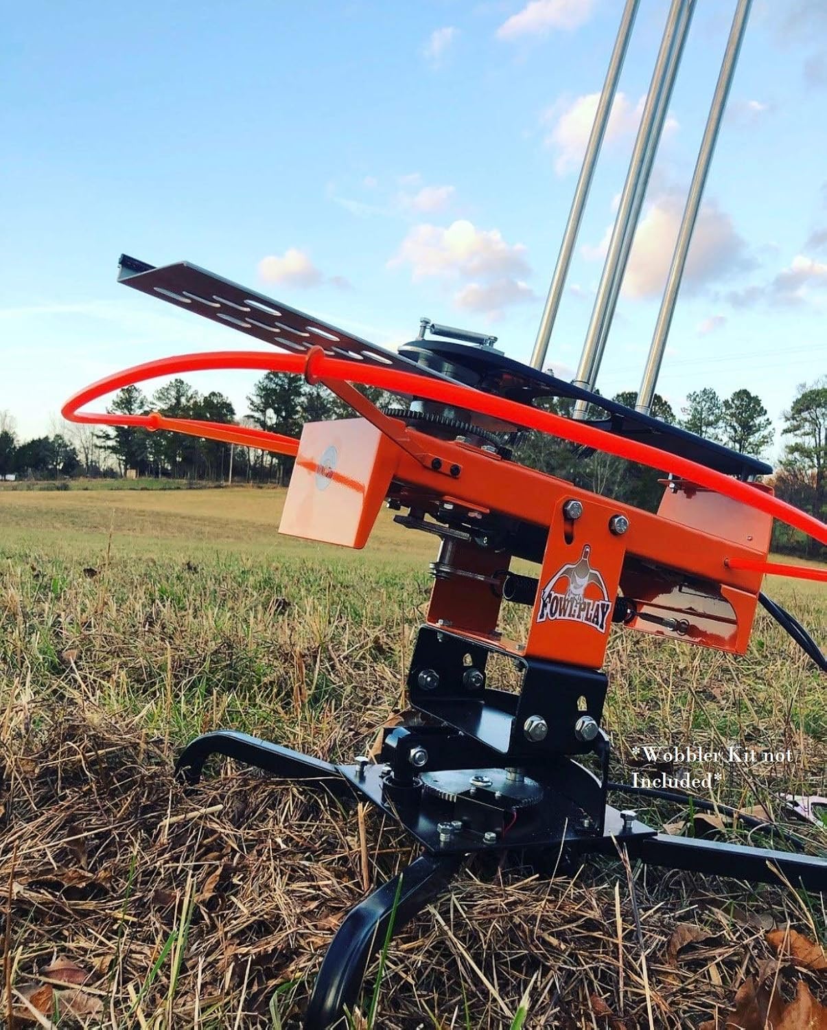 Do-All Outdoors Fowl Play Automatic Clay Pigeon Skeet Thrower Trap, 50 Clay Capacity, Orange : Clothing