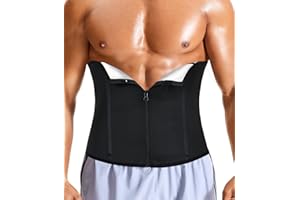 Ursexyly Men's Waist Trainer Trimmer - Tummy Control Compression Shapewear Body Shaper Sweat Belt Band Sauna Slimming Belt