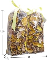 Qingbei Rina Yellow Potpourri Lemon Scented Dried Flowers 2 Bags 240g view 3