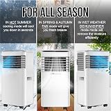 Belaco 9000 BTU Portable Air Conditioner 4 in 1 with Remote Dual Window Kit view 8