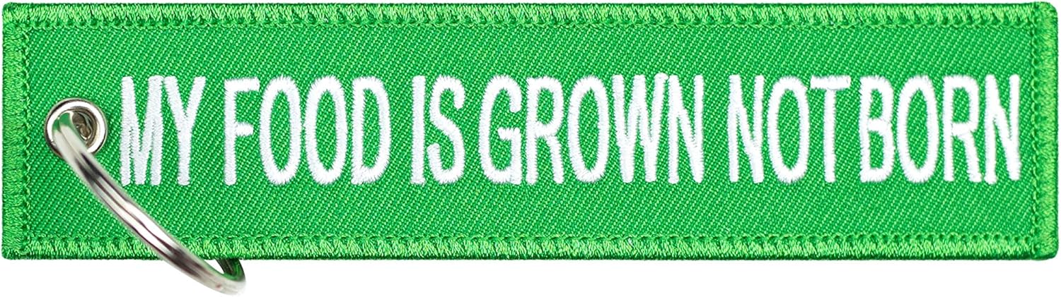 Vegan and Vege Keychain for Car keys, House Keys, Animal Lovers, Vegans and Gifts