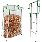 NiftYard Adjustable & Foldable Leaf Bag Holder, for 33-55 Gallon Plastic & Paper Bags, No Tools Needed for Assembly, Works on Slopes, Trash Bag Stand, Yard & Lawn Cleanup, Gardening, Camping, Parties