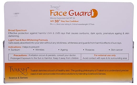 tvaksh face guard spf 30