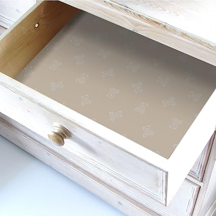 The Master Herbalist Brown Teddy Bear Drawer Liners Unscented