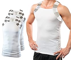 Different Touch 2 Pack Men Square Cut Two Tone Trim