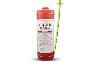 Liquid Fire Drain Opener 32 Ounce with Centaurus AZ Drain Snake for Commercial Use, Most Powerful, Effective and Works Faster, Clear Clogs from Sinks, Tubs, Shower Stalls, Septic Tanks and Laterals