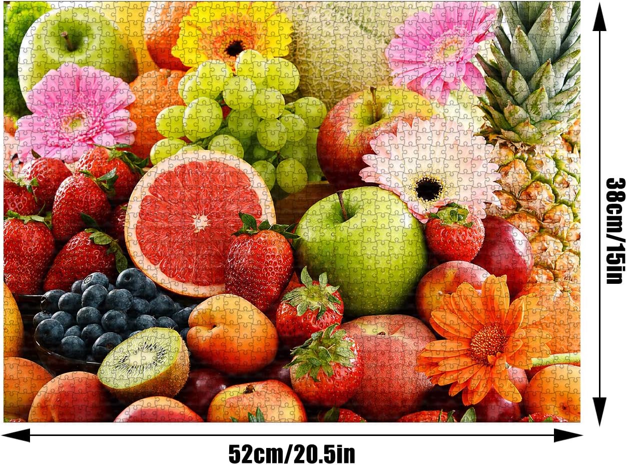 GamePath Jigsaw Puzzles - Summertime - 500 Piece Colorful Fruit Puzzle (Fruit-500pc): Toys & Games