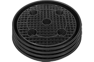 NIMYAU Plastic Plant Saucer Stand,4-Pack 14 inch, Elevated Plant Saucer Self-Watering Fabric Pot Base, Use Nonwoven Grow Bags, Plant Saucers Flower Pot Tray for Indoor-Outdoo and Grow Tents Greenhouses
