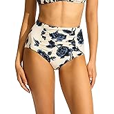 Seafolly Womens High Waisted Full Coverage Bikini Bottom Swimsuit