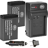 BM Premium 2-Pack of LP-E17 Batteries and Battery Charger for Canon EOS M6 Mark II, SL2, SL3, EOS RP, EOS M3, EOS M5, EOS M6, EOS Rebel T6i, T6s, T7i, EOS 77D, EOS 750D, EOS 760D, EOS 8000D Cameras