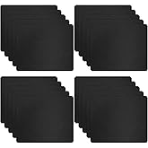 20 Pack Black Computer Mouse Pad Bulk, Black Mousepads for Desk, Mousepad with Grippy Non-Slip Rubber Base, Smooth Tracksblack Mouse Pad for Computers, Laptop, Office & Home (8.7x7.1 Inch)