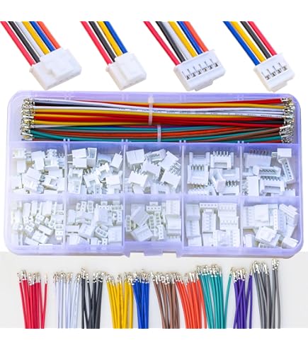 Kit 20 Ensembles Connecteurs JST HY 2.0mm 2 Broches - Câble Silicone 22AWG 20cm - Pour électronique, Drones - 6