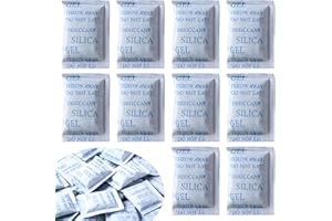 WVD 50 Pcs 5 Gram High Quality Silica Gel Desiccant Packets, Safe Mildew Proof Silica Gel Packets, Damp Rid and Moisture Proo
