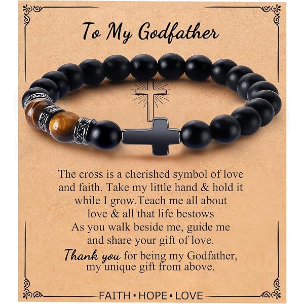 I Love You 100 Languages Tiger Eye Bead Bracelet - Adjustable Nylon, Gift For Him