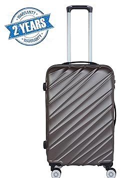 3G Combat 8016 Series 55 cm/20-inch Hard Sided ABS Luggage Trolley Suitcase (Blue)