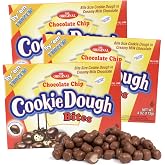 Edible Chocolate Chip Cookie Dough Bites, Movie Theater and Dessert Topper Candy, 4 Ounces (Pack of 3)
