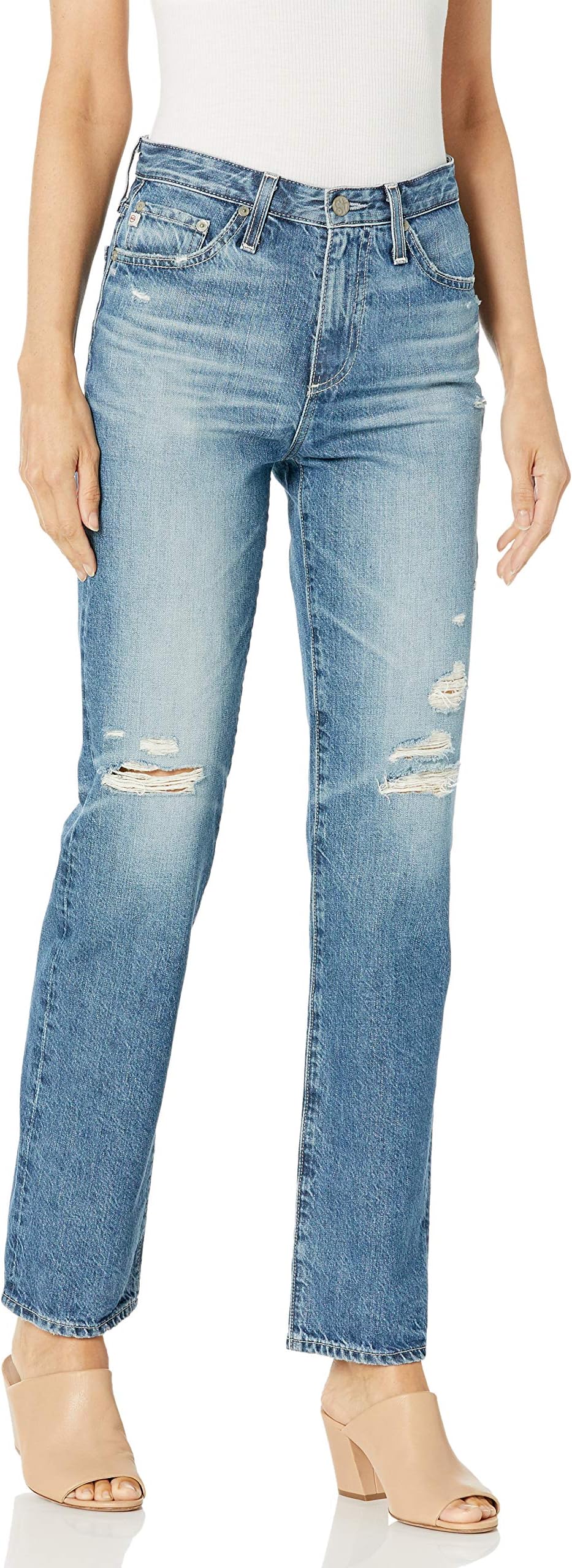 AG Adriano Goldschmied Women's Alexxis High Rise Vintage Fit Straight Leg Jean