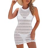 FAIRY SEASON Women Swimsuit Crochet Cover Up Summer Bathing Suit Open Back Hollow Out Swimwear Knit Bikini 2026 Beach Dresses
