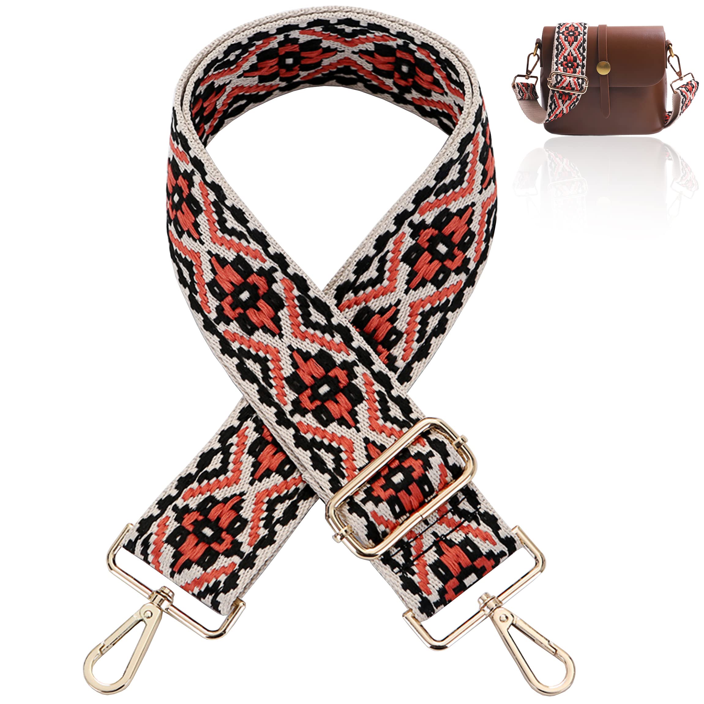 Adjustable Wide Shoulder Strap Replacement Belt Crossbody Canvas Bag Handbag