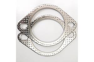 Ticon Industries - 2 Bolt MLSG High Temp Exhaust Gasket 3" I.D. (Qty 2) - Heavy Duty - 120-07610-0002 (3 Inch)