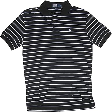 Polo black and white striped shirt Clearance
