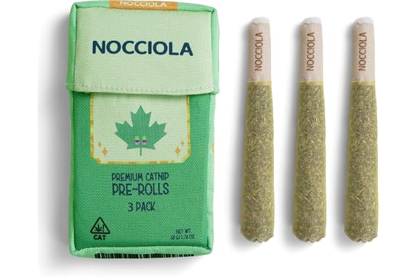 Nocciola 3 Pack Catnip Toys for Cats, Funny Cat Toys Filled with 100% Pure Organic Catnip, Safe Kitten Teething Chew and Kick