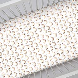 NoJo Super Soft Rainbow Nursery Mini Crib Fitted