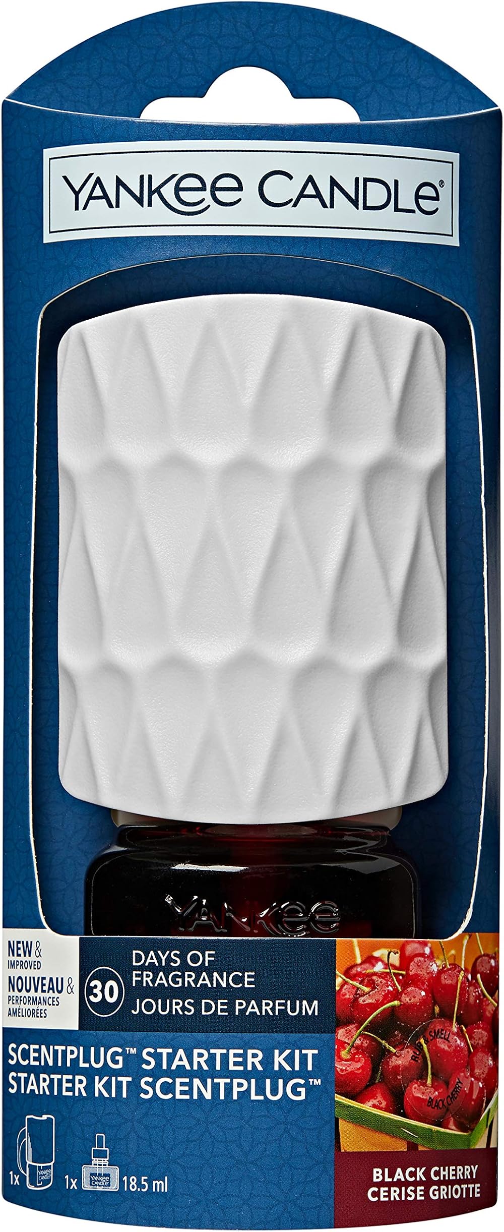 Yankee Candle ScentPlug Starter Kit Black Cherry UK 3 Pin Plug In Air Freshener