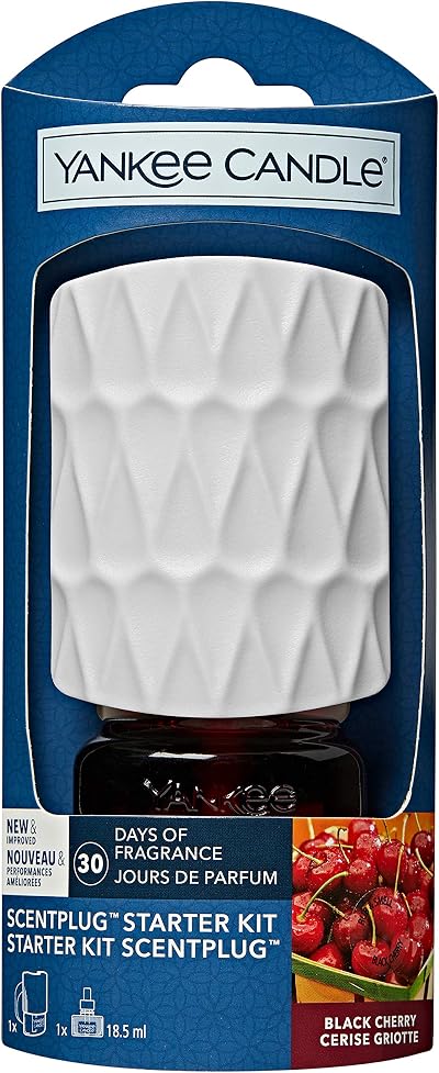 Yankee Candle ScentPlug Starter Kit Black Cherry UK 3 Pin Plug In Air Freshener