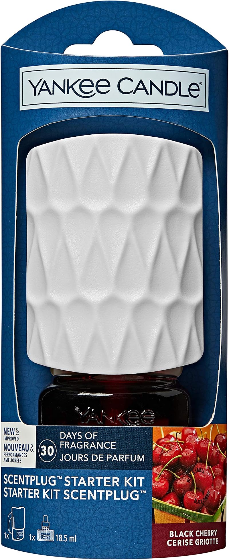 Yankee Candle ScentPlug Starter Kit Black Cherry UK 3 Pin Plug In Air Freshener