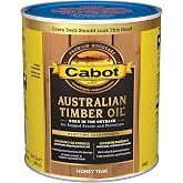 Cabot Australian Timber Oil Wood Stain and Protector, Honey Teak, 1 Quart
