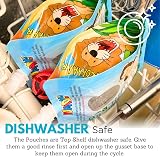 Nom Nom Kids 4 x Reusable Food Pouches 140ml Side Fill BPA Free UK Designed view 4