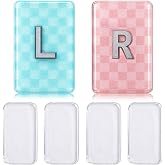 Aceorbit 2 Pack Xray Marker with Initial, Pink and Blue, Plaid | 1.5 x 1 in L and R Tech Markers Resin with Lead Letters， gift for Radiology Tech Nurses, Reusable &amp; Washable
