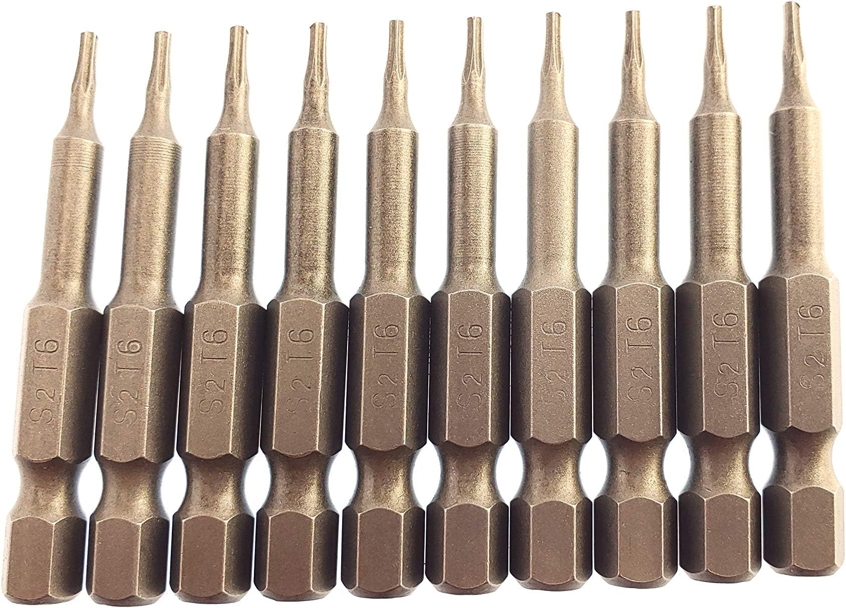 Silverhill Tools ABS10T6PB TORX T6 Screwdriver Drill Power Bit 10 Pack