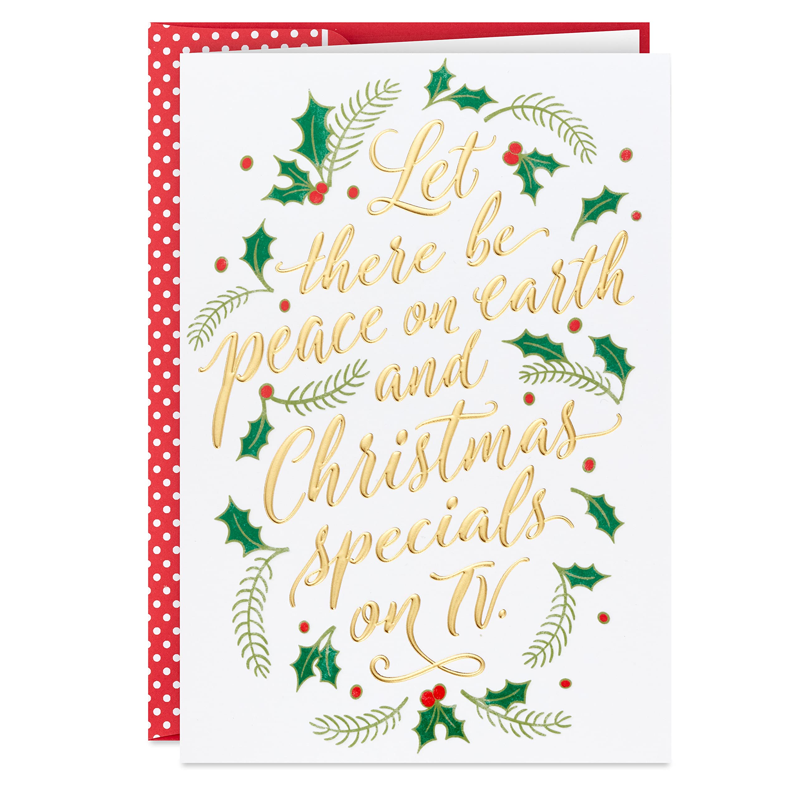 Hallmark Boxed Christmas Cards, Peace and TV Christmas Specials (16 Cards and 17 Envelopes)