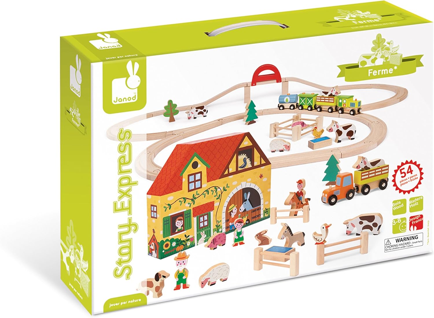 janod story express safari train set