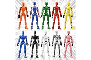 GAOFBA 【Assembly Required】【Shoulder Armor Upgrade】 10pcs Lucky 13 Action Figures, Dummy Titan 13 Action Figures, Multi-Jointed Movable，with 3 Hand-Shapes, 4 Weapons (10PCS)