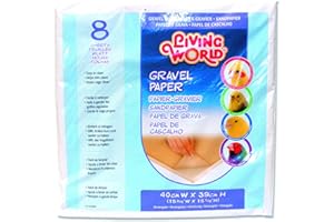 Living World Gravel Paper, 15-3/4-Inches x 15-1/2-Inches, 8-Sheet