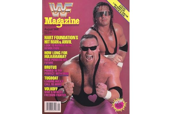 WWF Magazine (Vol. 9) #8 FN ; TitanSports comic book | August 1990 Bret Hart