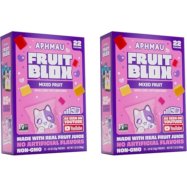 Amazon.com: Generic Fruits Blox Mixed Fruit Snacks, 2 Boxes, 22