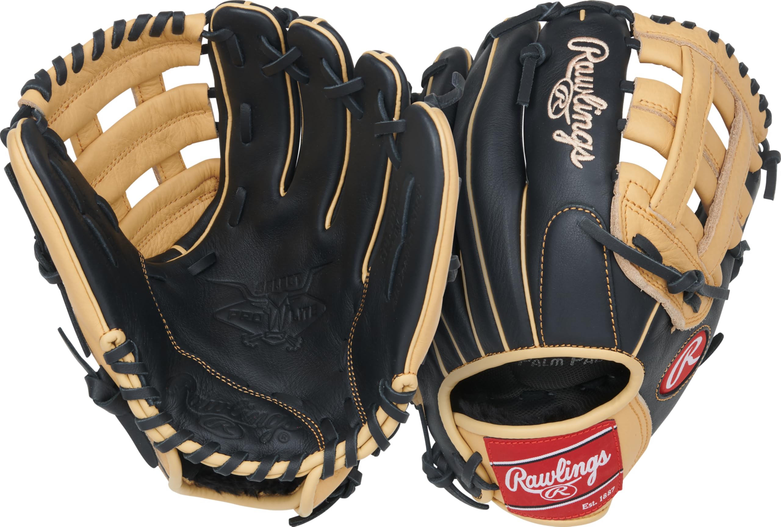 Rawlings | Select Pro Lite Series Fernando TATIS JR. Youth Baseball Glove | 11" | Right Hand Throw | Black/Camel Image