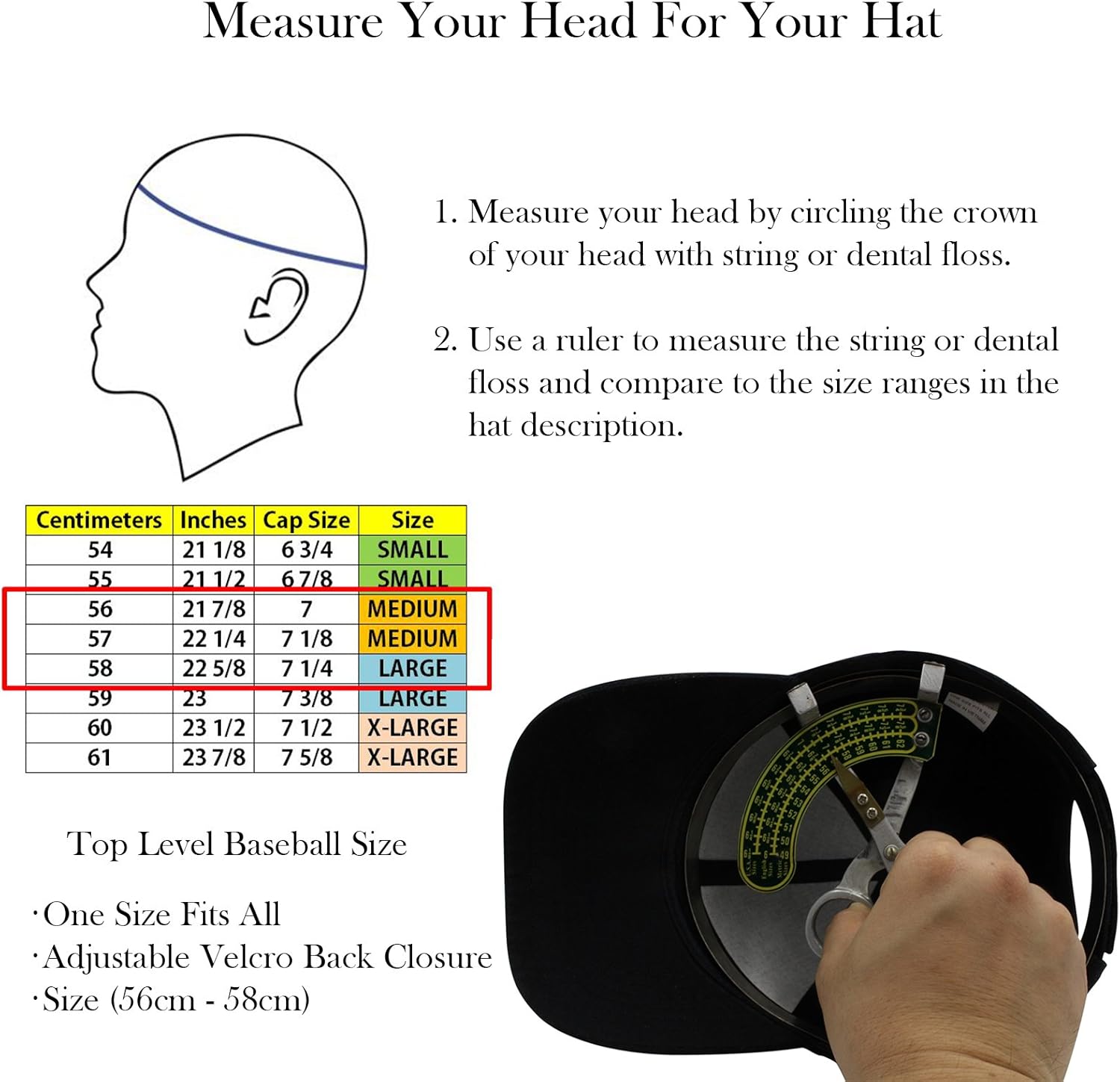 Baseball Cap Hat Men Women - Classic Adjustable Plain Blank, BLK: Clothing