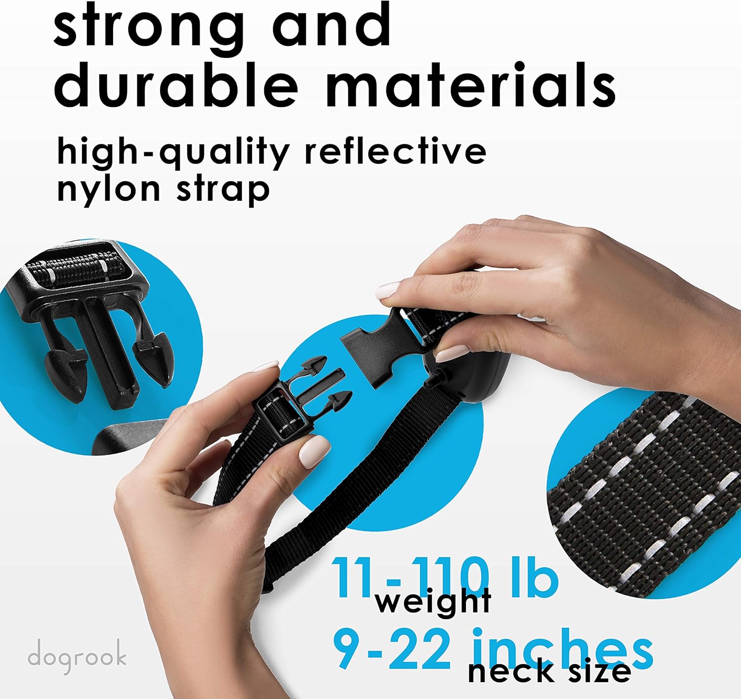 DogRook Rechargeable Dog Bark Collar - Humane, No Shock Barking Collar - w/2 Vibration & Beep Modes - Small, Medium, Large Dogs Breeds - No Harm Training - Automatic Action Without Remote - Adjustable : Pet Supplies