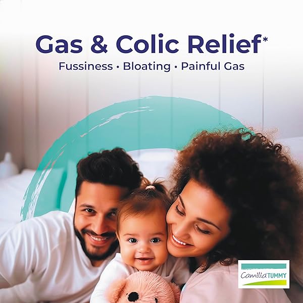 BOIRON CAMILIA TUMMY FOR COLIC, PAINFUL GAS, BLOATING, & FUSSINESS- STERILE AND NON-DROWSY LIQUID DOSES – 30 COUNT