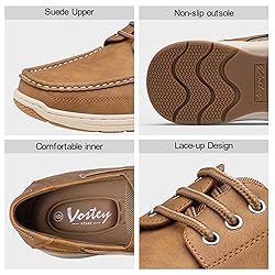 Vostey Men's Loafers & Slip-ons 3-Eye Boat Shoes