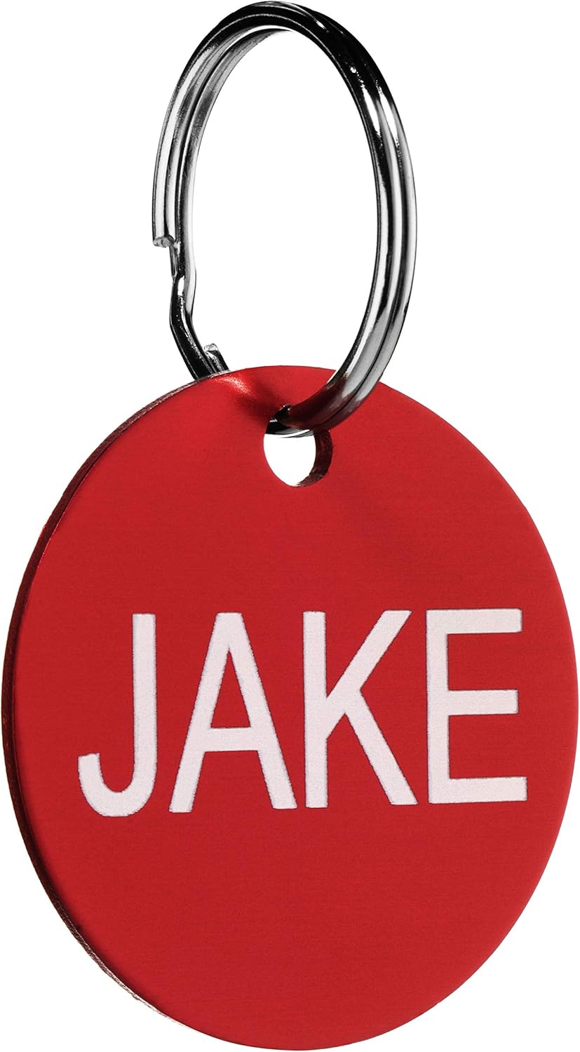 Providence Engraving Pet ID Tags - Small or Large Personalized Anodized Aluminum Pet ID Tags in Bone, Round, Star, Heart, Hydrant, Paw and Cat Face Shapes and 9 Colors for Dog Tags and Cat Tags: Office Products