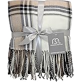 Blankets - Decorative Classic Blanket - Buffalo Plaid Throw Blanket - Comfortable and Ultra-Soft - Lightweight & Indoor Outdoor Blanket - Ideal for Living Room, Couch, Travelling Good for All Seasons