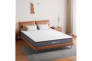 PECHINOU Twin Mattress, 6 Inch Twin Mattress in a Box, Superior Hybrid Mattress with Gel Memory Foam or Back & Lumbar Support, 100 Night Trial, Soft, Pressure Relief, Zoned Support spring, Medium Firm