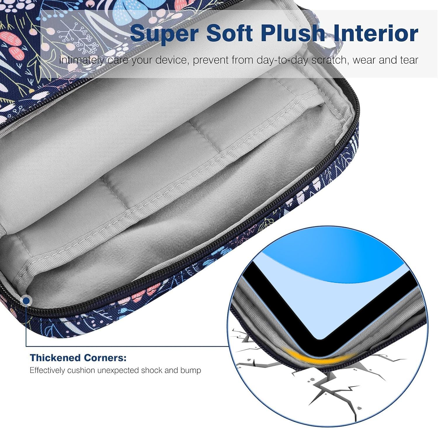9-11 Inch Tablet Sleeve Bag Carrying Case with Shoulder Strap for iPad (A16) 11