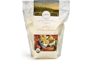 WAROUS Gold Mine Yellow Corn Masa Harina - USDA Organic - Macrobiotic, Vegan, Kosher and Gluten Free Flour for Healthy Mexican Dishes - 2 LBS